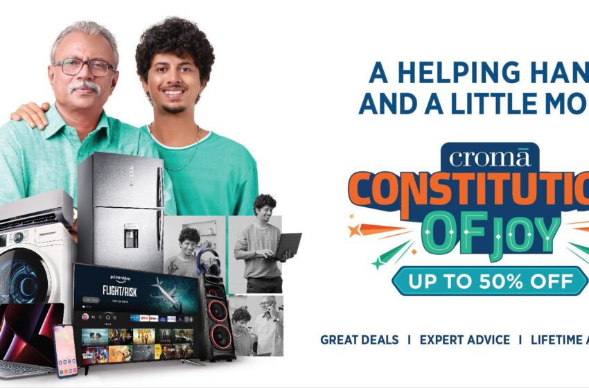  Croma celebrates Republic Day with their campaign “Constitution of Joy”: Great deals on TVs, Laptops, Smartphones, Smartwatches, Soundbars and much more!