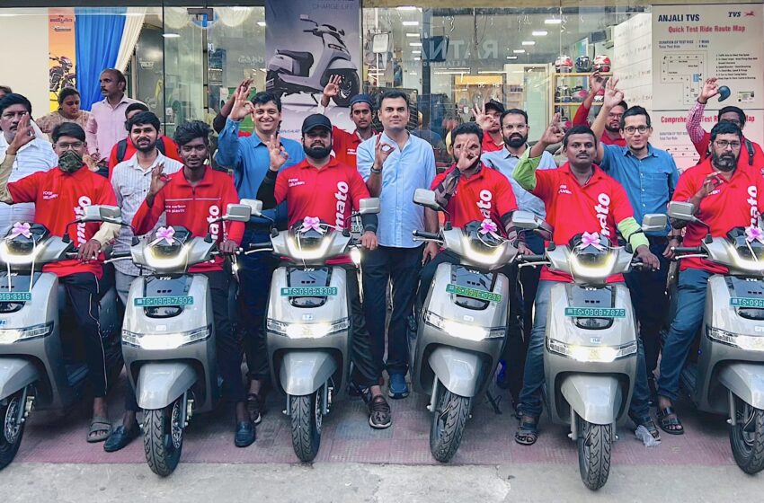 TVS Motor Company strengthens its electrification journey; announces association with Zomato to accelerate last mile green deliveries
