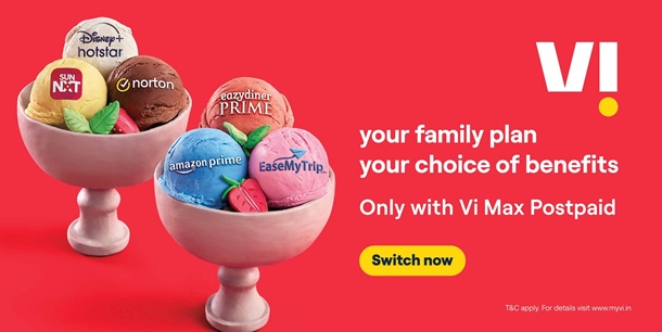  Vi Introduces Data Sharing and Night Time Unlimited Data into Vi Max Family Postpaid Plans