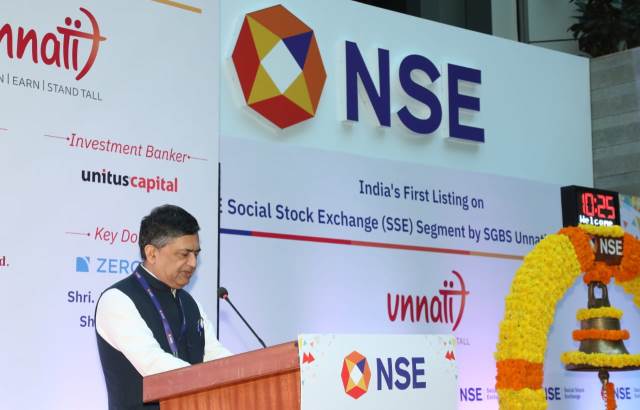 National Stock Exchange (NSE) Celebrates India’s First Ever Listing on Social Stock Exchange Segment by SGBS Unnati Foundation