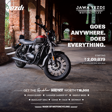 Be A Trailblazer: Yezdi Roadster Now with Trail Pack – Follow Your Heart, Go Wherever, Whenever!