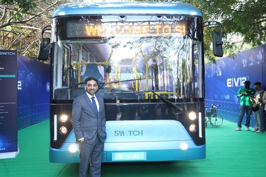 SWITCH Mobility to Redefine Urban Mobility across India, Europe and GCC with the launch of two new low floor electric city buses – EiV12 and E1