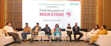  Fortis Escorts Hospital, Jaipur hosts panel discussion on ‘Brain Stroke’ to raise awareness on India’s rising stroke burden