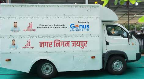  Genus Power Infrastructure in association with Jaipur Nagar Nigam roll outs a Mobile Air Purification Vehicle for a Cleaner Jaipur